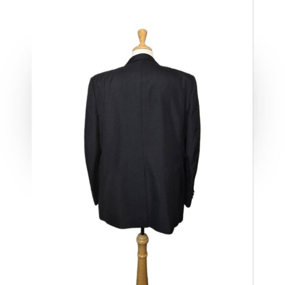 Vintage Woodwards Wool Blend Blazer Classic Prom Grad Wedding Tailored Size 46S - Picture 4 of 11